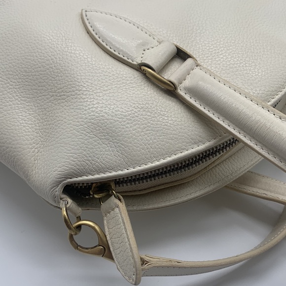 Vintage Coach Classic White Leather Bag - Picture 9 of 16